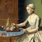 フランス1700年台後半のティータイム、チョコレートポット