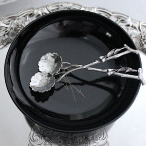 桜のソルトスプーン、明治時代ジャパニーズシルバーの魅力