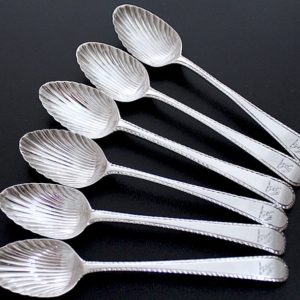 ジョージアンのスプーン/ボトムマーキングとトップマーキング