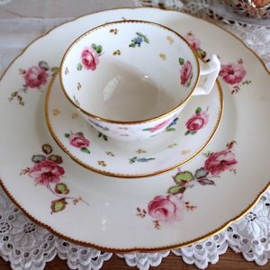 クラウンダービーの薔薇のカップとプレート