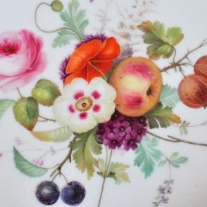 英国古陶磁の花絵と静物画