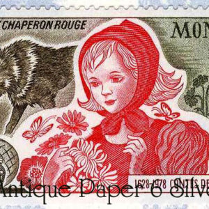 赤ずきんペロー切手のセット&アンデルセン切手セット。