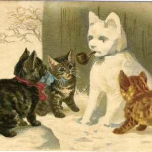 雪だるま猫と少女たちと。