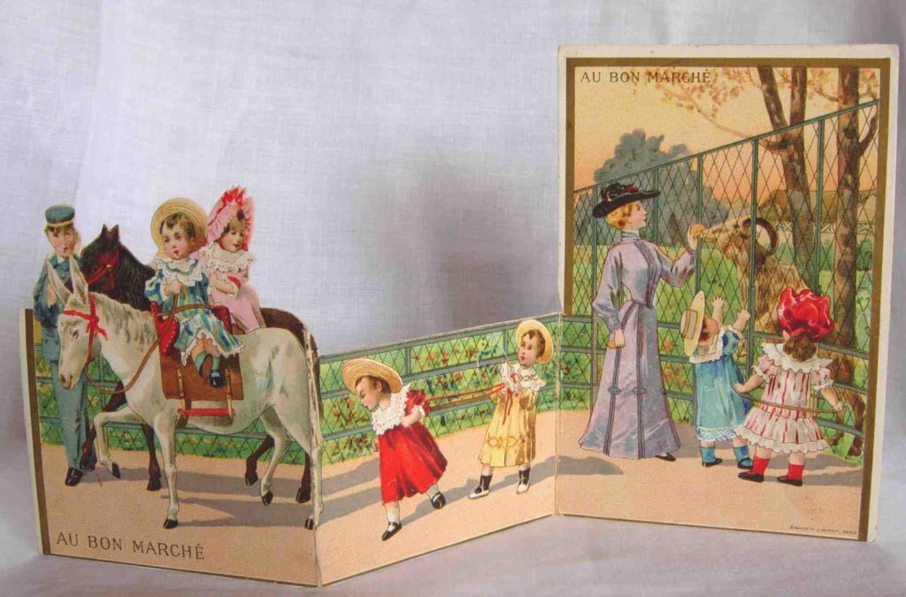 ボンマルシェのパリ万博記念立体カード