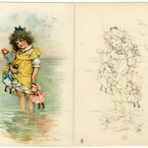 ビクトリア時代のぬりえポストカード