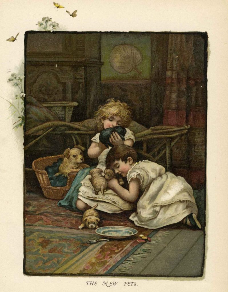 かわいい小犬：ハリエット.M.ベネット