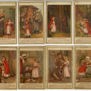 赤ずきんちゃんのクロモス. 8枚セット