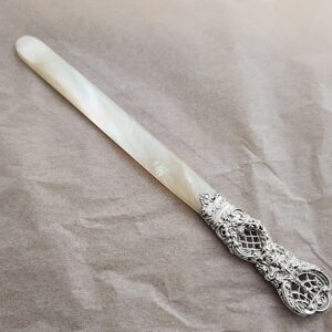白蝶貝レターオープナー 1896年バーミンガム